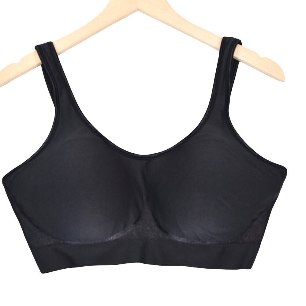 Bali Comfort Bra 2XL Dark Grey Wireless Stretch Full Coverage